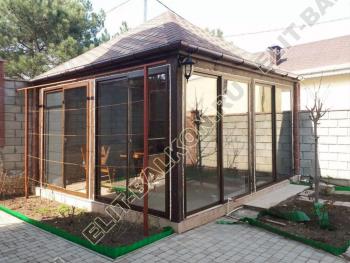 Остекление беседки раздвижной системой Слайдорс