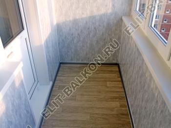 Отделка лоджии панелями ПВХ, цвет под мрамор. г. Москва,  ул. Салтыковская, д. 33, к. 3. 