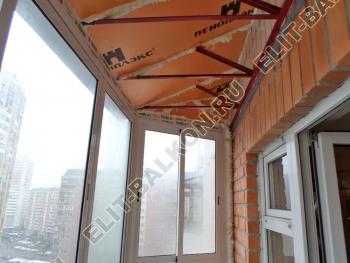 Фото № 184. г. Москва. Остекление балкона раздвижным алюминием, монтаж крыши.