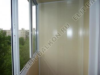 Лоджия, внутренняя отделка панели ПВХ, остекление алюминий. г. Москва