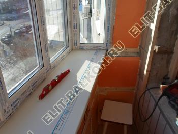 Лоджия в процессе монтажа