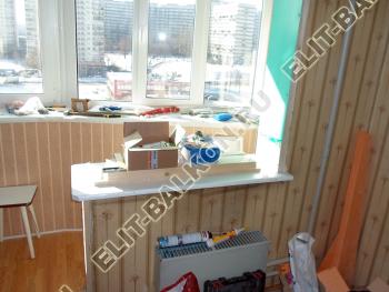 Лоджия в процессе монтажа