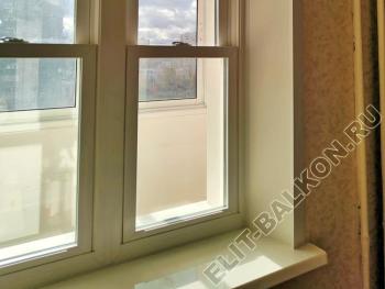 г. Москва, ул. Тарханская, д. 6. Английские окна ПВХ на балконе.