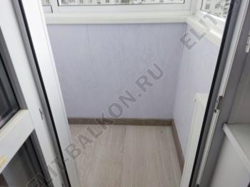 Отделка балкона стеновыми панелями, шкаф ПВХ от пола до потолка. г. Москва, ул. 26 Бакинских комиссаров д.17. Фото № 336. 