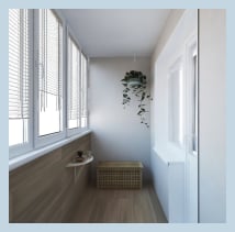 ремонт балкона под ключ