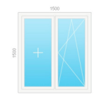 Двухстворчатое окно