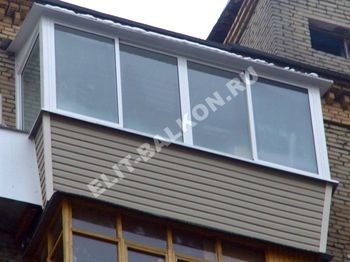 Внешняя отделка балкона сайдингом&nbsp;