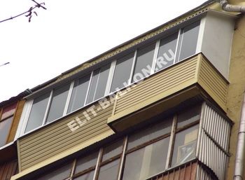 Внешняя отделка балкона сайдингом&nbsp;