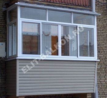 Внешняя отделка балкона сайдингом&nbsp;