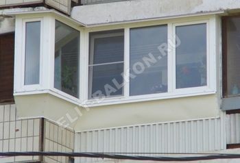 Внешняя отделка балкона профнастилом