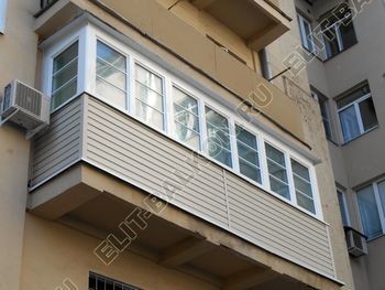 Внешняя отделка балкона сайдингом