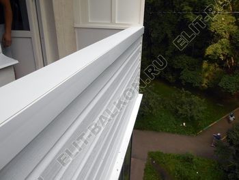 Внешняя отделка балкона сайдингом