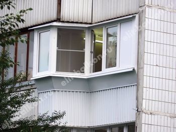 Внешняя отделка балкона профнастилом