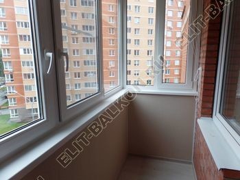 Фото № 39. МО, г. Балашиха, ул. Троицкая, д. 2. Остекление балкона, внутренняя отделка, сушка.