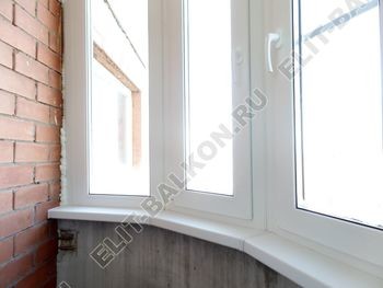 Фото № 37. г. Москва, ул. Псковская, д. 5. Остекление закругленной лоджии ПВХ, с крышей. 