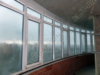 Фото остекления балкона № 45