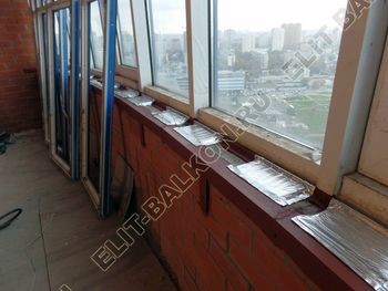 Фото остекления балкона № 45